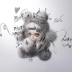 SKULLPANDA Punk Panda Plush Doll