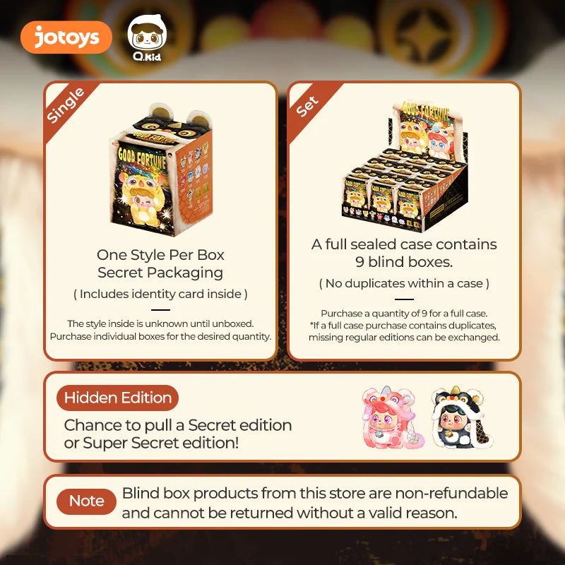 Q.Kid Good Fortune Series PVC Plush Blind Box