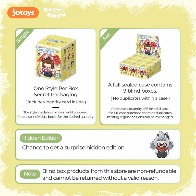 KNOW KNOW MONSTER Countryside Growth Series Blind Box